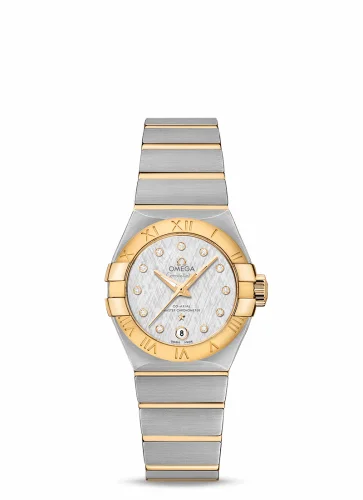 Omega Constellation Co-Axial Master Chronometer 27 Stainless Steel / Yellow Gold / Silver Silk-Diamond 127.20.27.20.52.002 (12720272052002)